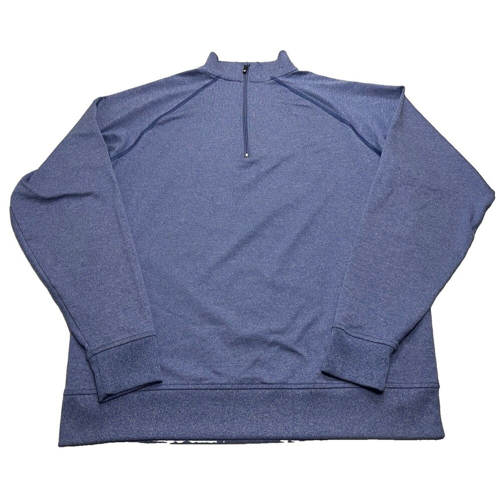 Men's FootJoy Performance 1/4 Zip Pullover Size Medium Heathered Blue